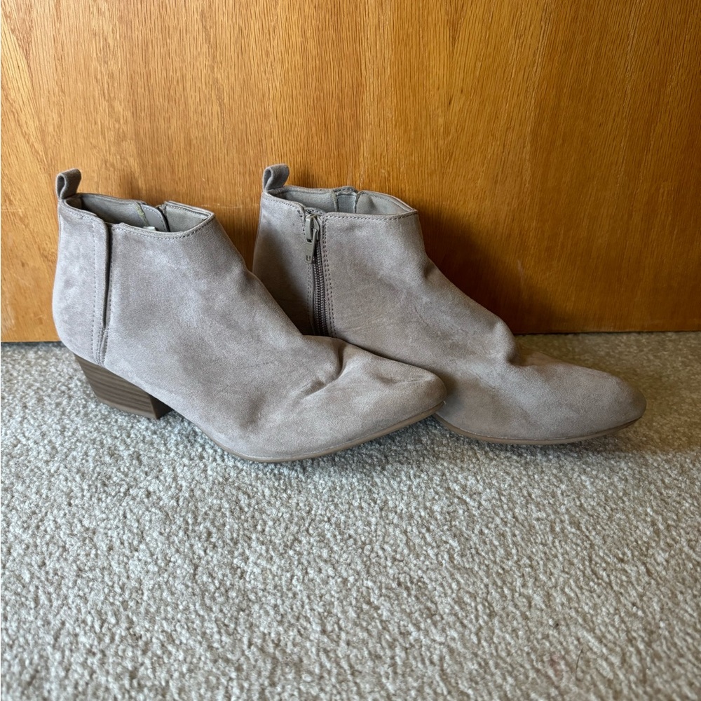 Brownish Grey Ankle Boots